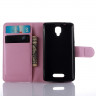 Чехол с визитницей для Lenovo A1000 (розовый)