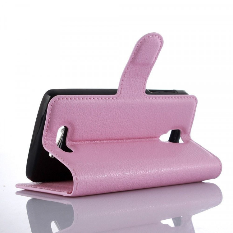 Чехол с визитницей для Lenovo A1000 (розовый)