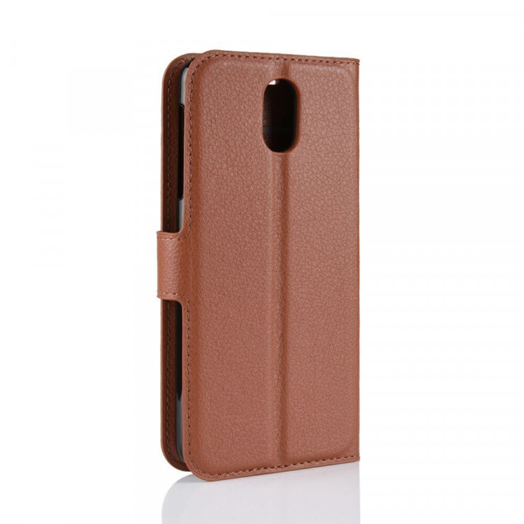 Чехол с визитницей для Nokia 3.1 (коричневый)