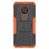 Чехол Hybrid Armor для Nokia 7.2 / Nokia 6.2 (черный + оранжевый)