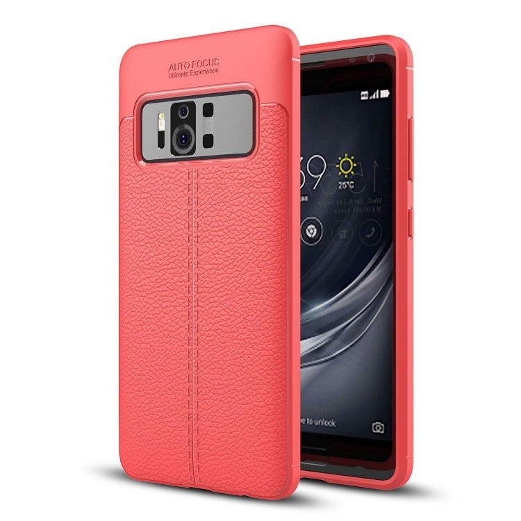 Чехол-накладка Litchi Grain для ASUS Zenfone AR ZS571KL (красный)