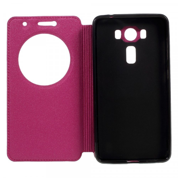 Чехол с окном для ASUS ZenFone 3 Deluxe ZS550KL (розовый)