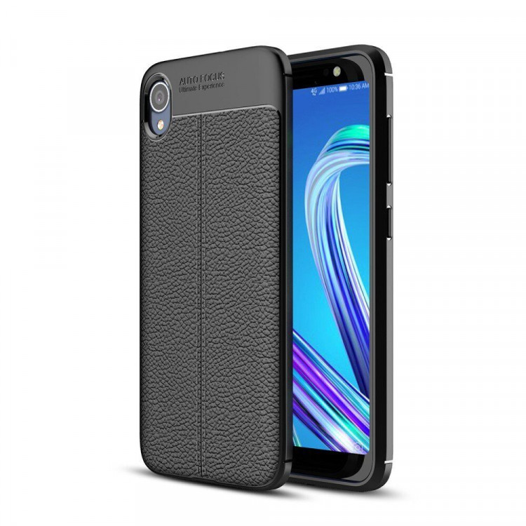 Чехол-накладка Litchi Grain для Asus ZenFone Live (L1) / (L2) ZA550KL (черный)