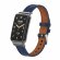 Кожаный ремешок для Xiaomi Smart Band 7 Pro (темно-синий)