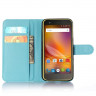 Чехол с визитницей для ZTE Blade X5 (голубой)