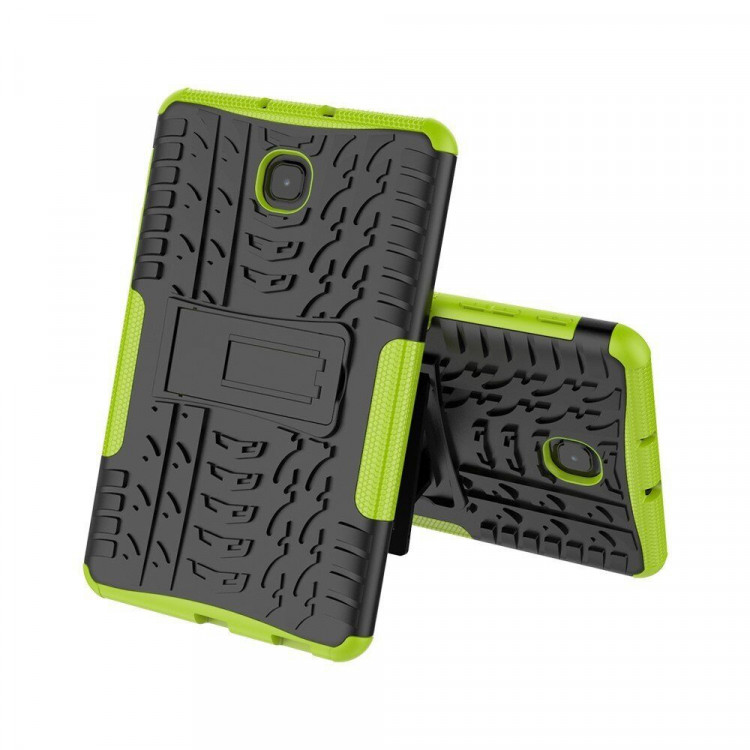 Чехол Hybrid Armor для Samsung Galaxy Tab A 8.0 (2018) SM-T387 (черный + зеленый)