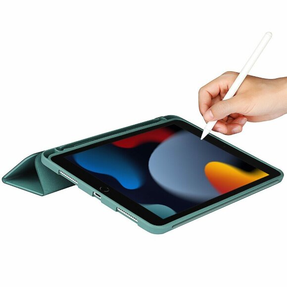 Чехол на iPad 7 2019, iPad 8 2020, iPad 9 2021 - 10,2 дюйма (голубой) Чехол на iPad 7 2019, iPad 8 2020, iPad 9 2021 - 10,2 дюйма (голубой)