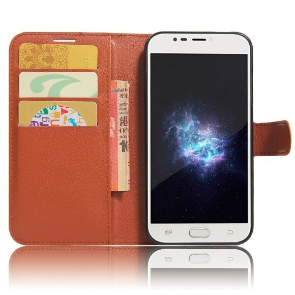 Чехол с визитницей для DOOGEE X9 mini (коричневый) Чехол с визитницей для DOOGEE X9 mini (коричневый)