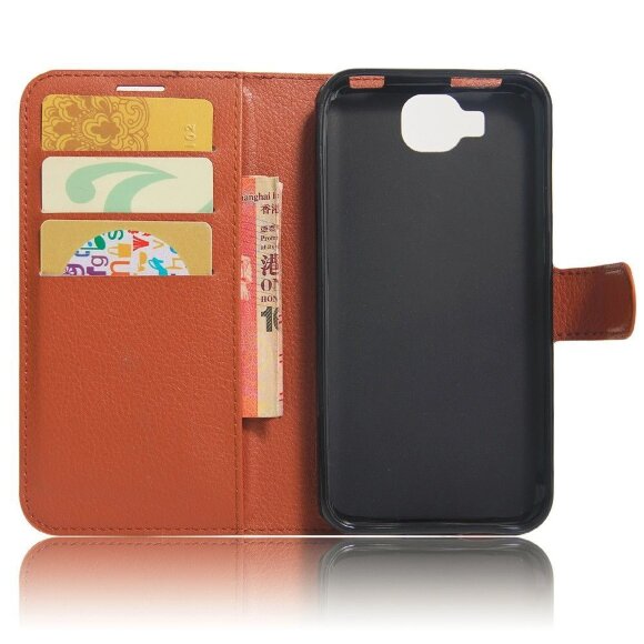 Чехол с визитницей для DOOGEE X9 mini (коричневый) Чехол с визитницей для DOOGEE X9 mini (коричневый)