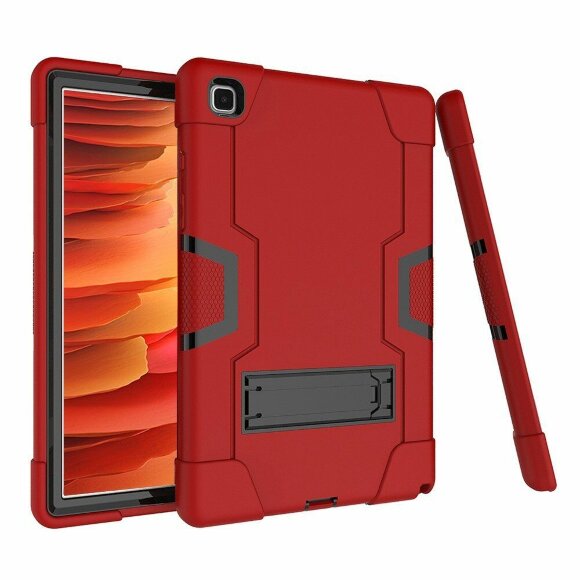 Гибридный TPU чехол для Samsung Galaxy Tab A7 (2020), Galaxy Tab A7 (2022) SM-T500, SM-T505, SM-T509 - 10,4 дюйма (красный + черный) Гибридный TPU чехол для Samsung Galaxy Tab A7 (2020), Galaxy Tab A7 (2022) SM-T500, SM-T505, SM-T509 - 10,4 дюйма (красный + черный)