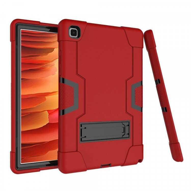 Гибридный TPU чехол для Samsung Galaxy Tab A7 (2020), Galaxy Tab A7 (2022) SM-T500, SM-T505, SM-T509 - 10,4 дюйма (красный + черный)