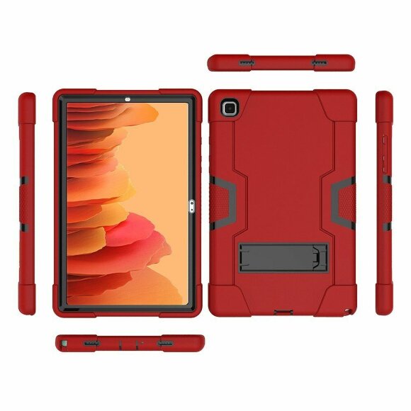 Гибридный TPU чехол для Samsung Galaxy Tab A7 (2020), Galaxy Tab A7 (2022) SM-T500, SM-T505, SM-T509 - 10,4 дюйма (красный + черный) Гибридный TPU чехол для Samsung Galaxy Tab A7 (2020), Galaxy Tab A7 (2022) SM-T500, SM-T505, SM-T509 - 10,4 дюйма (красный + черный)