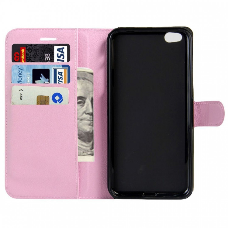 Чехол с визитницей для Xiaomi Mi5C (розовый)