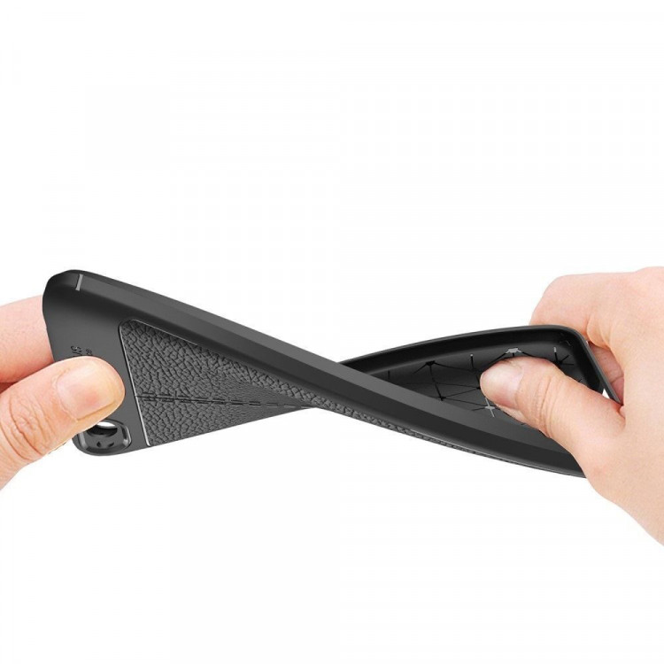 Чехол-накладка Litchi Grain для Xiaomi Redmi 5A (серый)