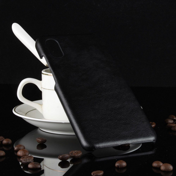 Чехол Litchi Texture для Xiaomi Mi 8 Pro (черный) Чехол Litchi Texture для Xiaomi Mi 8 Pro (черный)