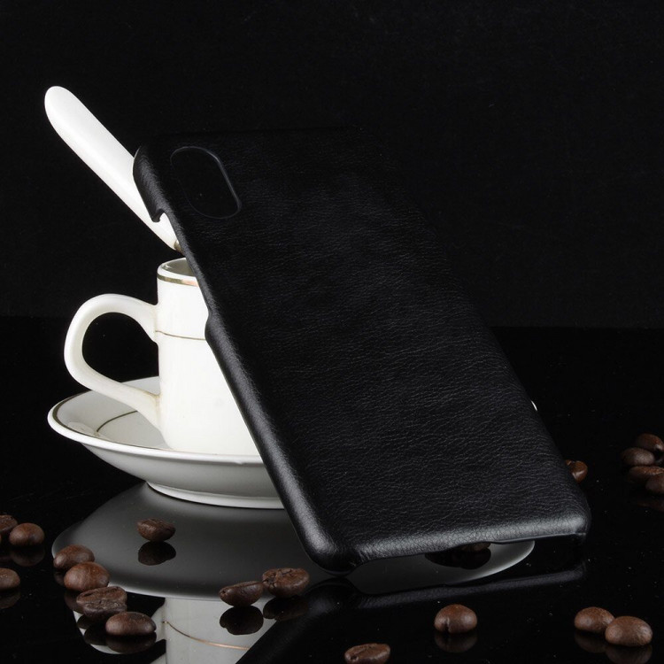 Чехол Litchi Texture для Xiaomi Mi 8 Pro (черный)