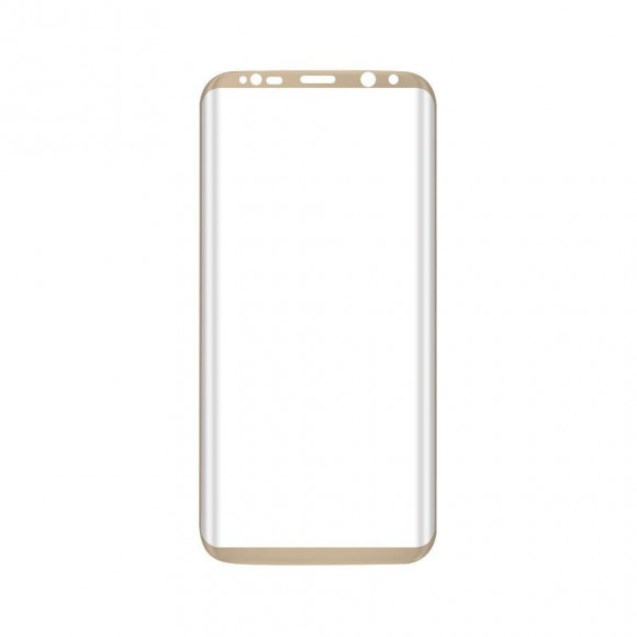 Защитное стекло 3D для Samsung Galaxy S8+ (золотой)