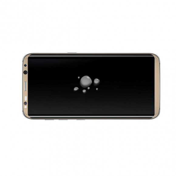 Защитное стекло 3D для Samsung Galaxy S8+ (золотой)