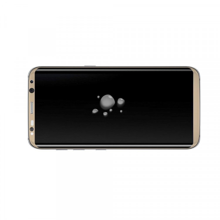 Защитное стекло 3D для Samsung Galaxy S8+ (золотой)