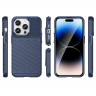 Чехол-накладка Thunder Series для iPhone 15 Pro (темно-синий)