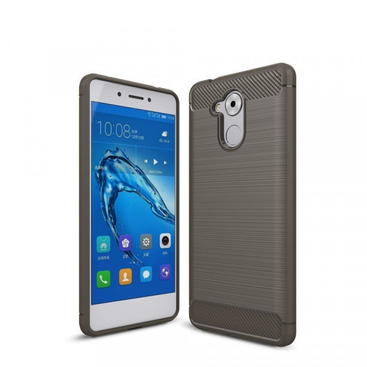 Чехол-накладка Carbon Fibre для Huawei Enjoy 6s / Huawei Honor 6c (серый)