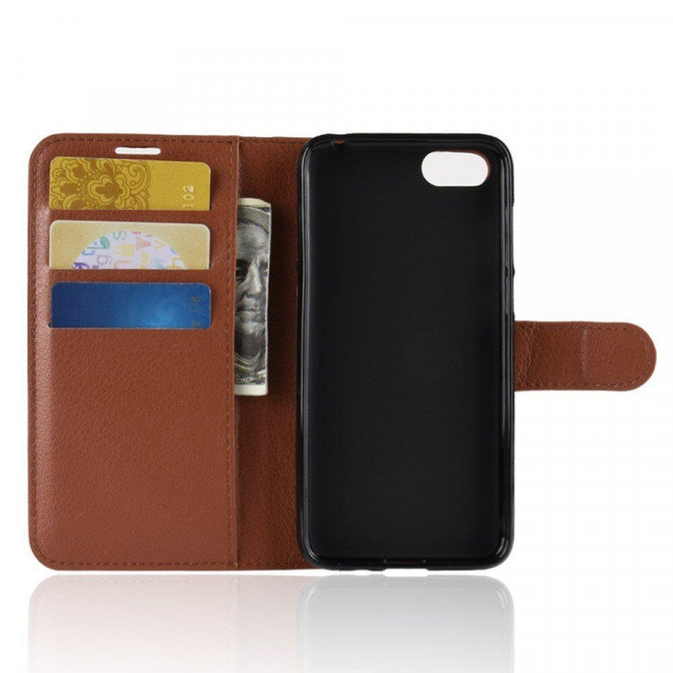 Чехол с визитницей для Huawei Y5 Prime (2018) / Y5 lite (2018) / Huawei Honor 7A (DUA-L22) Российская версия (коричневый)