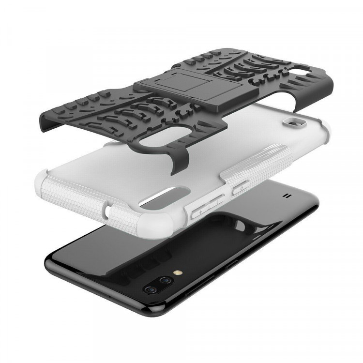 Чехол Hybrid Armor для Samsung Galaxy M10 (черный + белый)