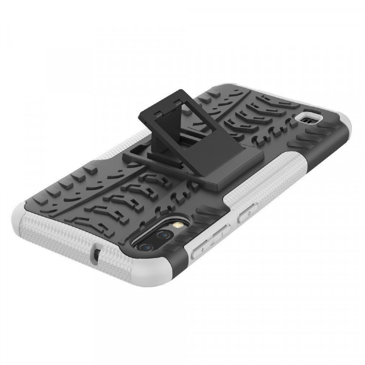 Чехол Hybrid Armor для Samsung Galaxy M10 (черный + белый)