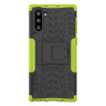 Чехол Hybrid Armor для Samsung Galaxy Note 10 (черный + зеленый)