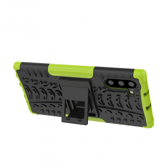 Чехол Hybrid Armor для Samsung Galaxy Note 10 (черный + зеленый) Чехол Hybrid Armor для Samsung Galaxy Note 10 (черный + зеленый)