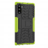 Чехол Hybrid Armor для Samsung Galaxy Note 10 (черный + зеленый)