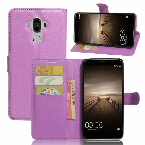 Чехол с визитницей для Huawei Mate 9 (фиолетовый)