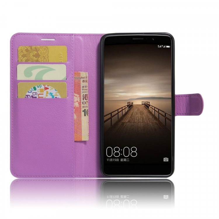 Чехол с визитницей для Huawei Mate 9 (фиолетовый)