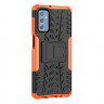 Чехол Hybrid Armor для Samsung Galaxy M52 5G (черный + оранжевый)