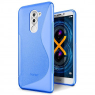 Нескользящий чехол для Huawei Honor 6x 2016 (голубой) Нескользящий чехол для Huawei Honor 6x 2016 (голубой)