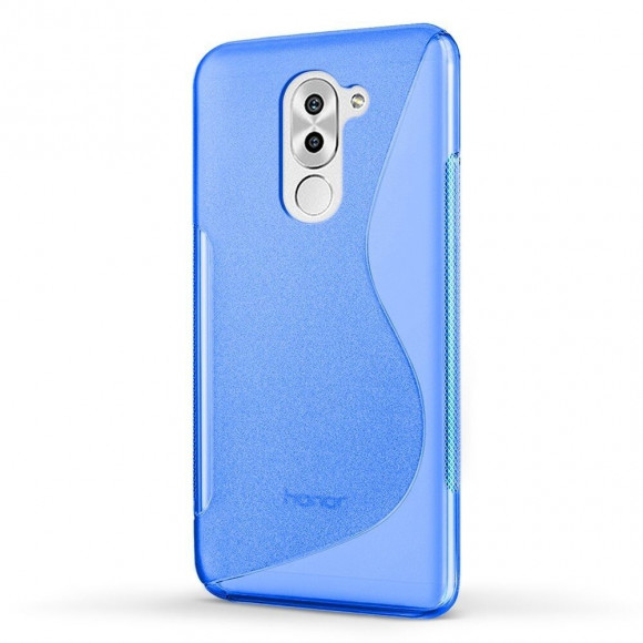 Нескользящий чехол для Huawei Honor 6x 2016 (голубой) Нескользящий чехол для Huawei Honor 6x 2016 (голубой)
