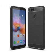Чехол-накладка Carbon Fibre для Huawei Honor 7X (черный) Чехол-накладка Carbon Fibre для Huawei Honor 7X (черный)
