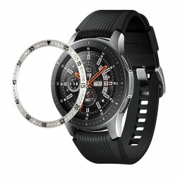 Декоративная накладка для Samsung Galaxy Watch 46мм (серебряный)