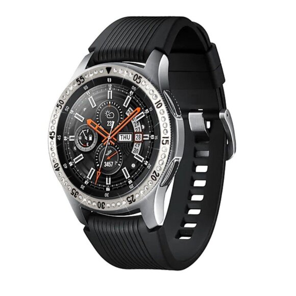 Декоративная накладка для Samsung Galaxy Watch 46мм (серебряный) Декоративная накладка для Samsung Galaxy Watch 46мм (серебряный)