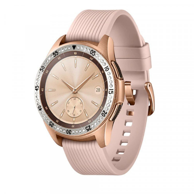 Декоративная накладка для Samsung Galaxy Watch 46мм (серебряный)