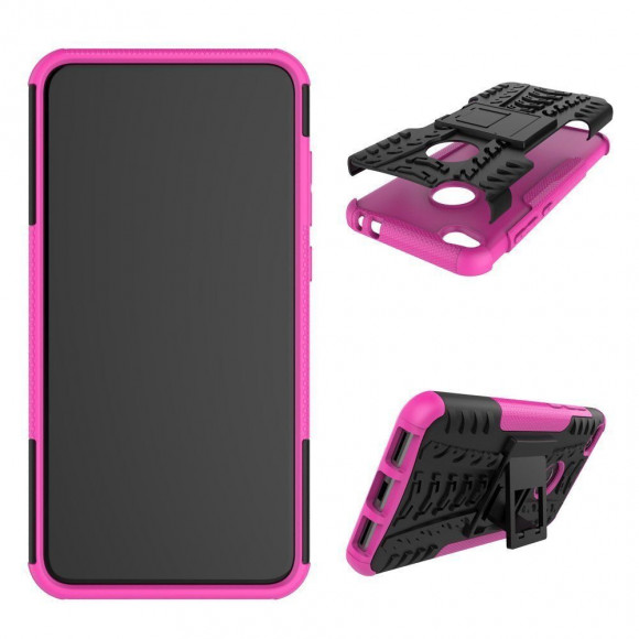 Чехол Hybrid Armor для Huawei Honor 8 lite (черный + розовый) Чехол Hybrid Armor для Huawei Honor 8 lite (черный + розовый)