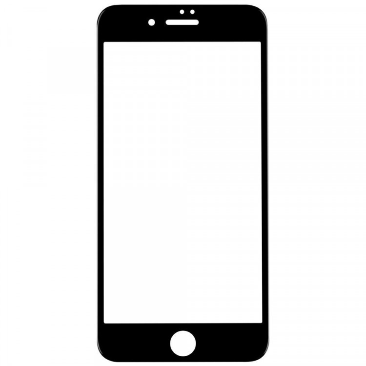 Защитное стекло 3D для iPhone 6 Plus / 6S Plus (черная окантовка)