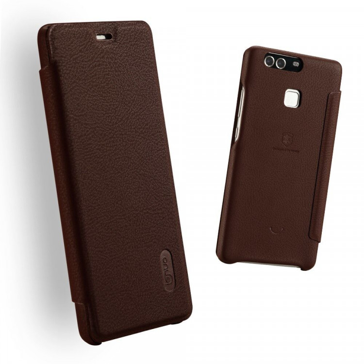 Чехол LENUO для Huawei P9 (коричневый)