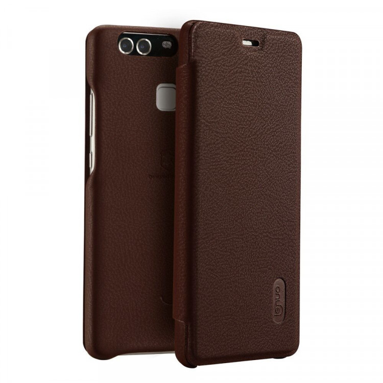 Чехол LENUO для Huawei P9 (коричневый)