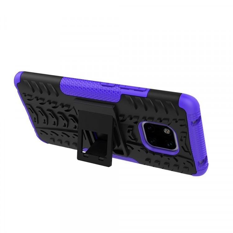 Чехол Hybrid Armor для Huawei Mate 20 Pro (черный + фиолетовый)