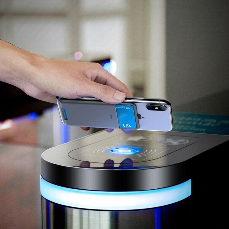 Чехол для кредитных карт Baseus back stick silicone card bag Dark grey ACKD-A0G