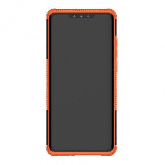 Чехол Hybrid Armor для Huawei P30 Pro (черный + оранжевый)