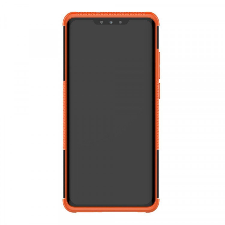 Чехол Hybrid Armor для Huawei P30 Pro (черный + оранжевый)