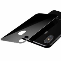 3D - защитное стекло задней крышки Baseus для iPhone XS Max (черный)