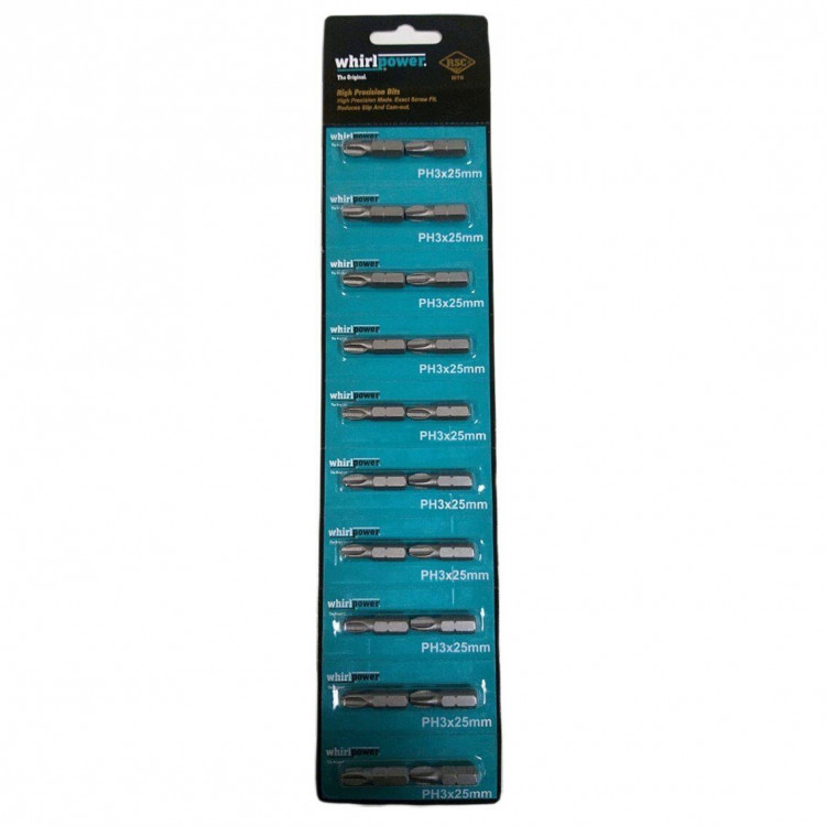 Насадки WhirlPower 25PH3 10шт для больших нагрузок